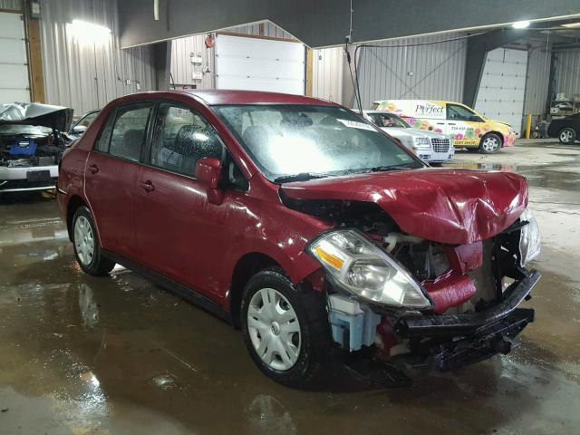 3N1BC1AP3BL413878 - 2011 NISSAN VERSA S RED photo 1