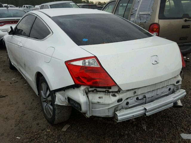 1HGCS1A35AA003592 - 2010 HONDA ACCORD LX WHITE photo 3