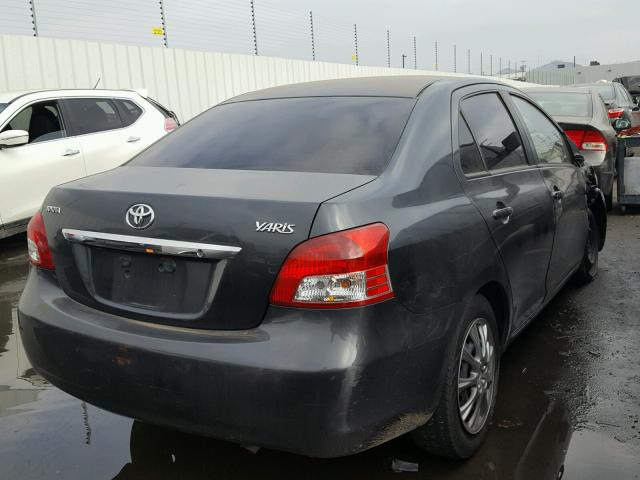 JTDBT923081251098 - 2008 TOYOTA YARIS GRAY photo 4