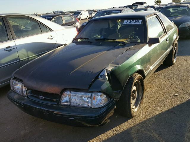 1FACP41E2NF155301 - 1992 FORD MUSTANG LX GREEN photo 2