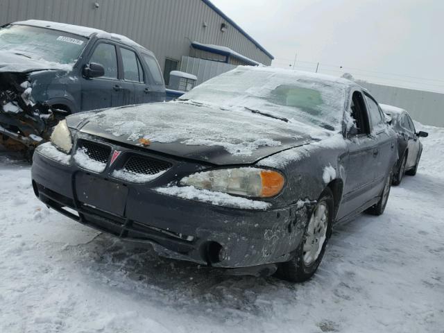 1G2NE52F04M654196 - 2004 PONTIAC GRAND AM S BLACK photo 2