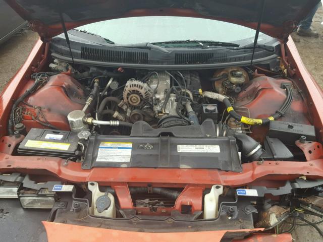 2G1FP22K5V2154119 - 1997 CHEVROLET CAMARO BAS წითელი ფოტო 7