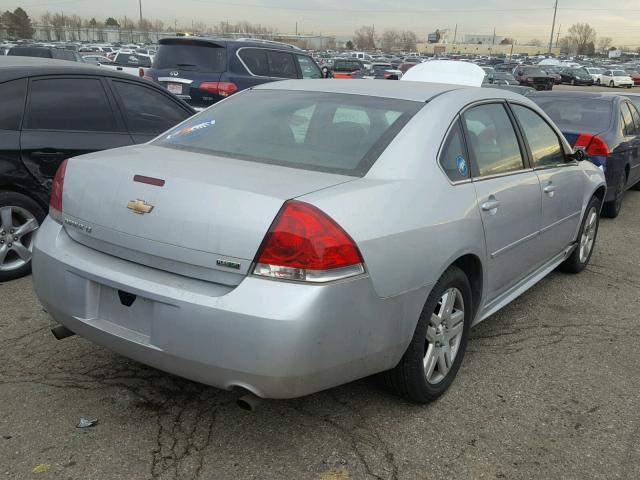 2G1WG5E39D1261023 - 2013 CHEVROLET IMPALA LT SILVER photo 4