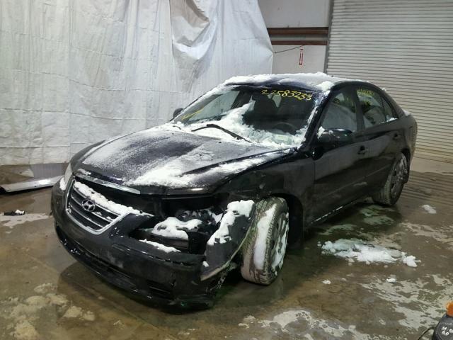 5NPET46C19H530239 - 2009 HYUNDAI SONATA GLS BLACK photo 2