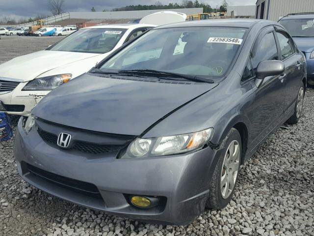 19XFA1F53AE083819 - 2010 HONDA CIVIC LX GRAY photo 2