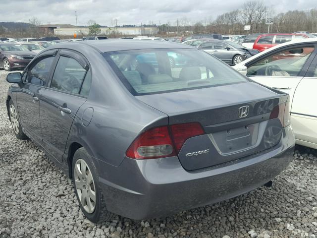 19XFA1F53AE083819 - 2010 HONDA CIVIC LX GRAY photo 3