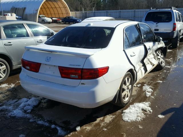 1HGCM66525A016713 - 2005 HONDA ACCORD EX WHITE photo 4