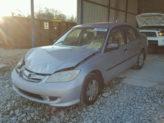 2HGES16364H562592 - 2004 HONDA CIVIC DX V SILVER photo 2