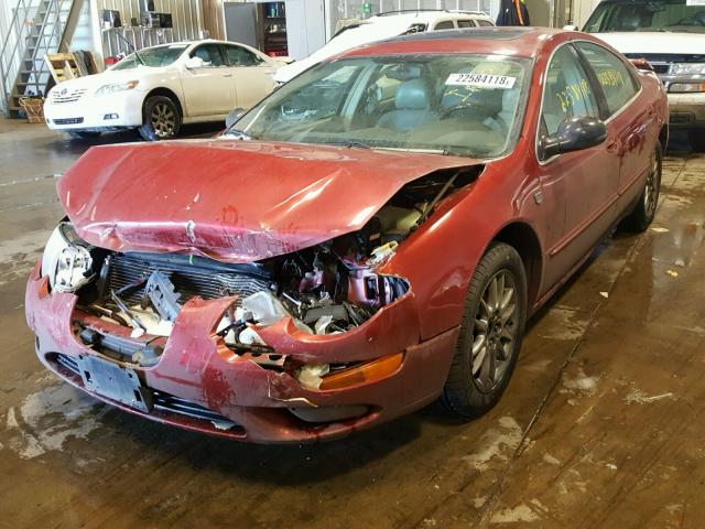 2C3HE66G12H177199 - 2002 CHRYSLER 300M RED photo 2