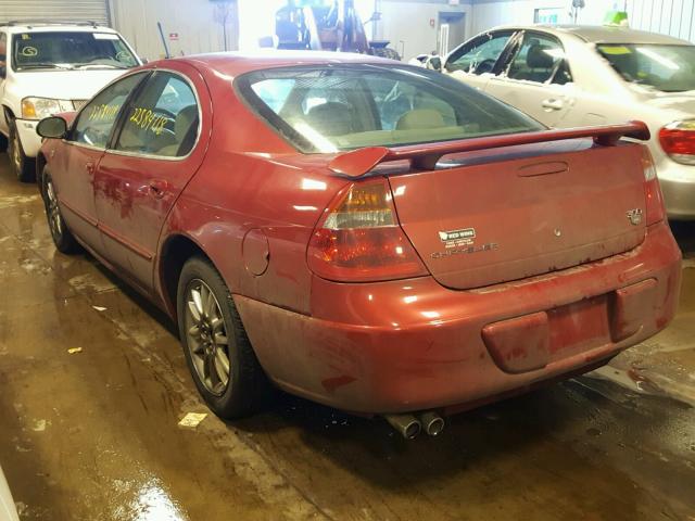 2C3HE66G12H177199 - 2002 CHRYSLER 300M RED photo 3