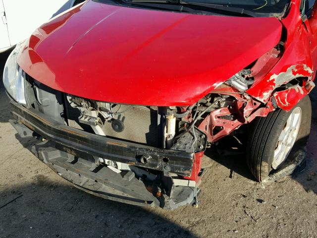 3N1BC1CP6AL375574 - 2010 NISSAN VERSA S RED photo 9