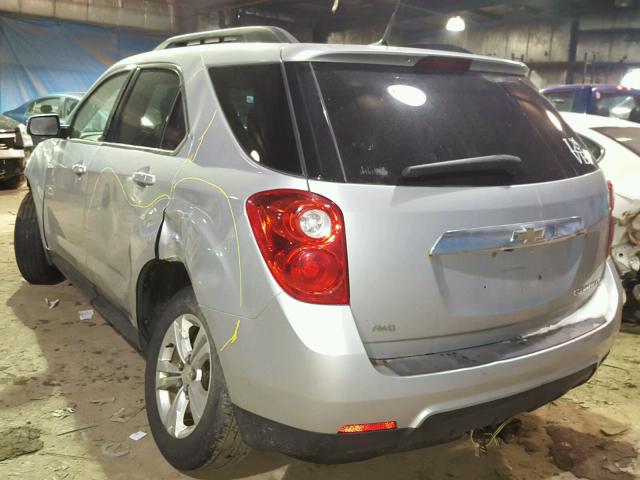 2CNFLEEW5A6231315 - 2010 CHEVROLET EQUINOX LT SILVER photo 3