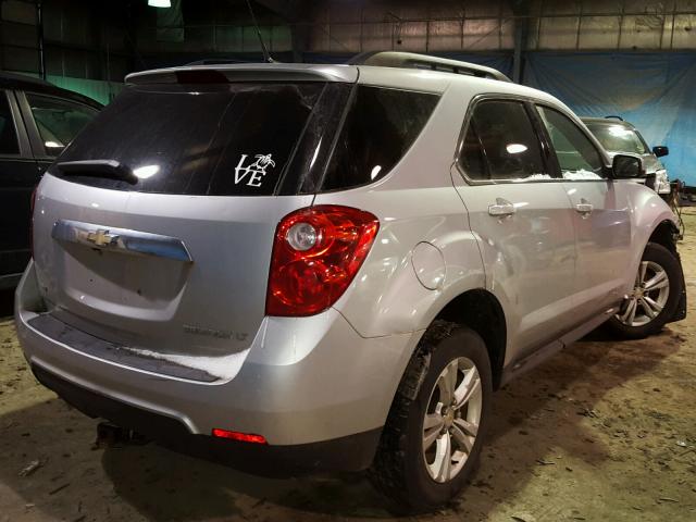 2CNFLEEW5A6231315 - 2010 CHEVROLET EQUINOX LT SILVER photo 4