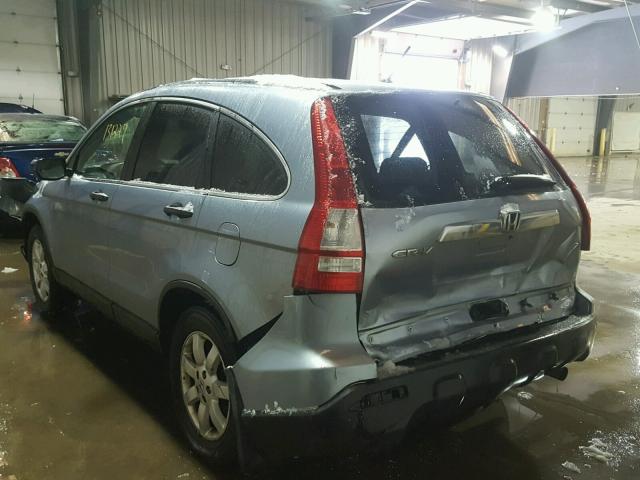 5J6RE48548L025715 - 2008 HONDA CR-V EX BLUE photo 3