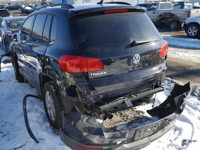 WVGAV7AX0HK008427 - 2017 VOLKSWAGEN TIGUAN S BLACK photo 3