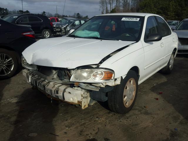 3N1CB51D64L837076 - 2004 NISSAN SENTRA 1.8 WHITE photo 2