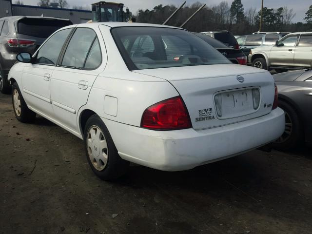 3N1CB51D64L837076 - 2004 NISSAN SENTRA 1.8 WHITE photo 3