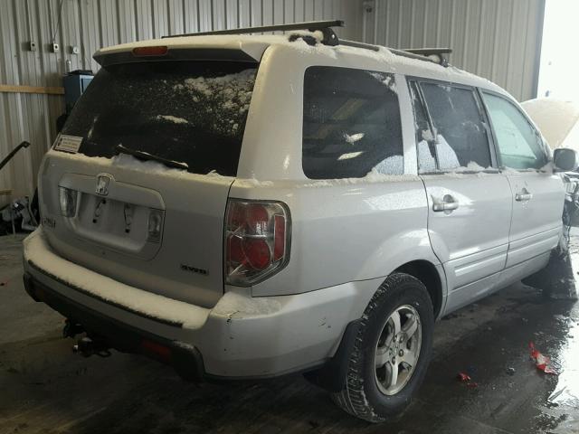 2HKYF18566H508556 - 2006 HONDA PILOT EX SILVER photo 4