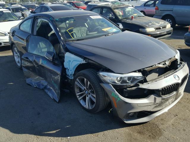 WBA3N7C52FK224461 - 2015 BMW 428 I GRAY photo 1