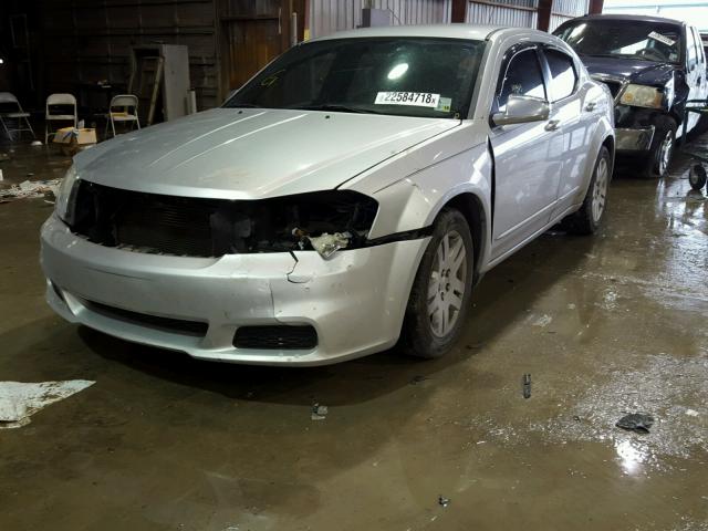 1B3BD4FB3BN540298 - 2011 DODGE AVENGER EX SILVER photo 2