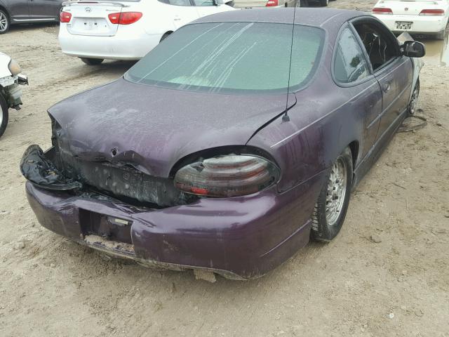 1G2WP12K5VF246691 - 1997 PONTIAC GRAND PRIX PURPLE photo 4