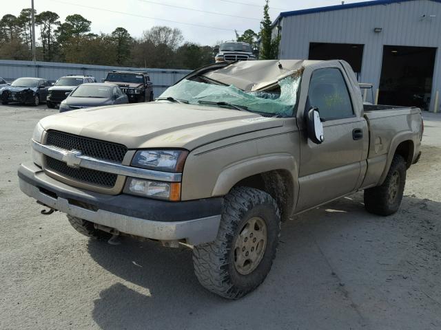 1GCEK14V54Z164003 - 2004 CHEVROLET SILVERADO TAN photo 2