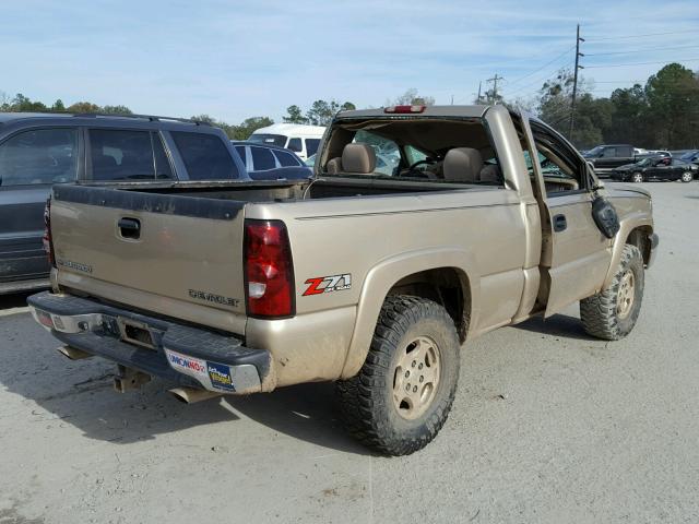 1GCEK14V54Z164003 - 2004 CHEVROLET SILVERADO TAN photo 4