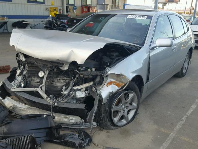 JT8BD69S630176977 - 2003 LEXUS GS 300 SILVER photo 2