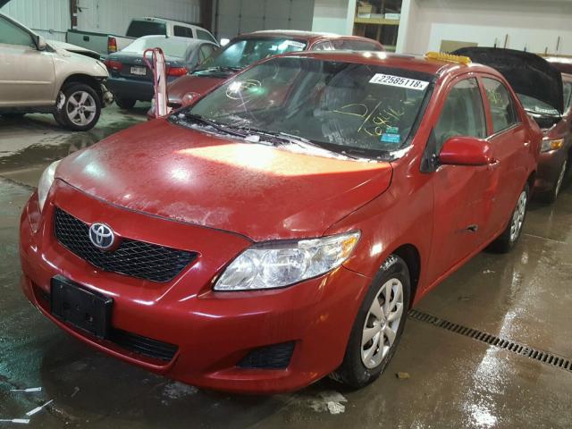 JTDBL40E49J006846 - 2009 TOYOTA COROLLA BA RED photo 2