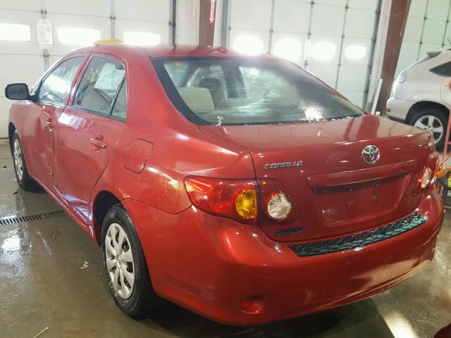 JTDBL40E49J006846 - 2009 TOYOTA COROLLA BA RED photo 3