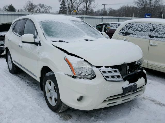 JN8AS5MV6DW649066 - 2013 NISSAN ROGUE S WHITE photo 1