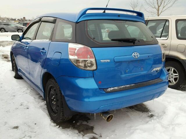 2T1KR32E67C633658 - 2007 TOYOTA COROLLA MA BLUE photo 3