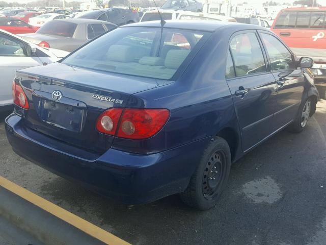 2T1BR32E96C634933 - 2006 TOYOTA COROLLA CE BLUE photo 4