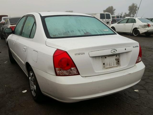 KMHDN46D76U265791 - 2006 HYUNDAI ELANTRA GL WHITE photo 3