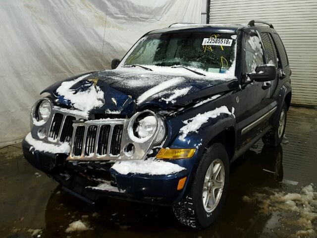 1J4GL58K45W654524 - 2005 JEEP LIBERTY LI BLUE photo 2