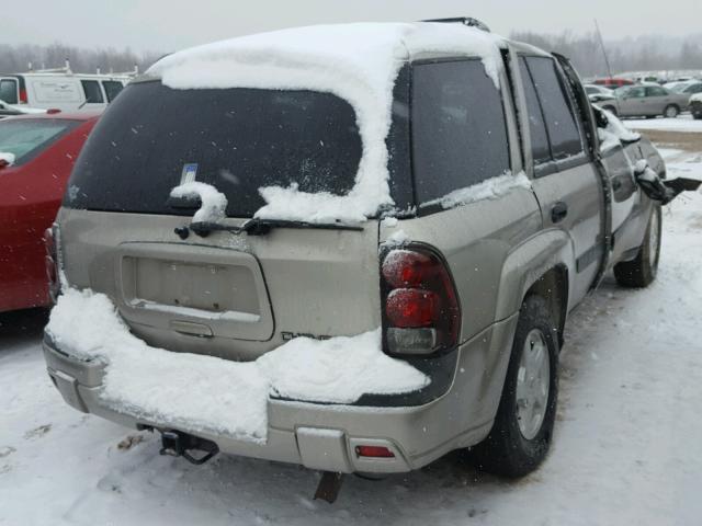 1GNDT13SX32202596 - 2003 CHEVROLET TRAILBLAZE TAN photo 4