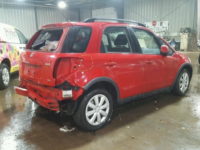 JS2YB5A35B6302330 - 2011 SUZUKI SX4 BASE RED photo 4