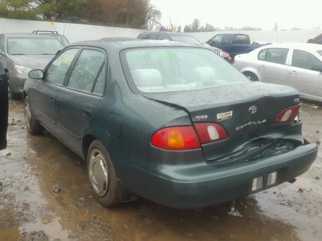 2T1BR12E6YC298391 - 2000 TOYOTA COROLLA VE GREEN photo 3