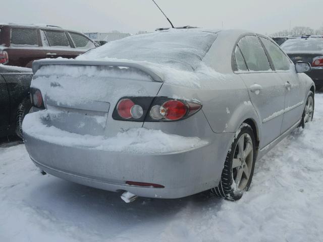 1YVHP84D465M02880 - 2006 MAZDA 6 S SILVER photo 4