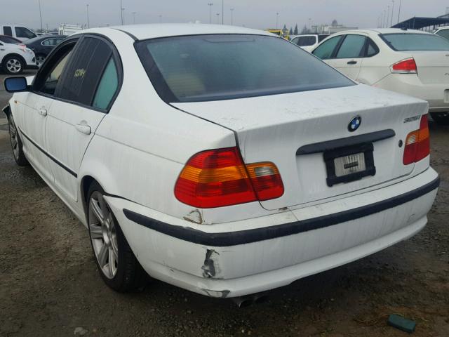 WBAET37432NJ18036 - 2002 BMW 325 I WHITE photo 3