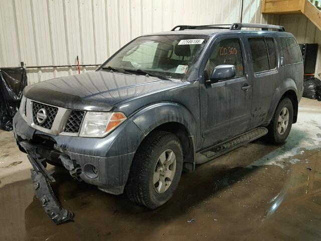 5N1AR18W67C606853 - 2007 NISSAN PATHFINDER BLUE photo 2