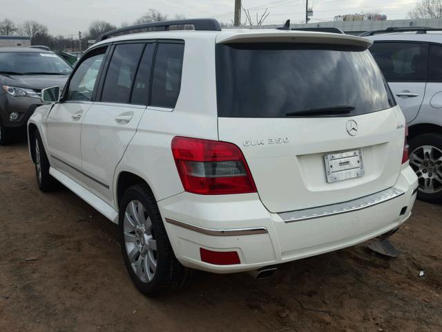 WDCGG8HB2AF431267 - 2010 MERCEDES-BENZ GLK 350 4M WHITE photo 3