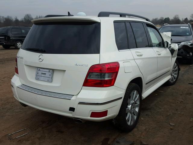 WDCGG8HB2AF431267 - 2010 MERCEDES-BENZ GLK 350 4M WHITE photo 4