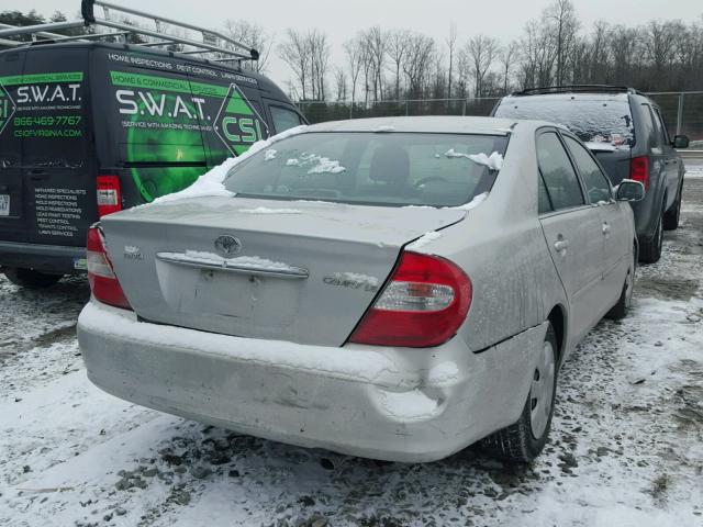 4T1BE32K74U914718 - 2004 TOYOTA CAMRY LE SILVER photo 4