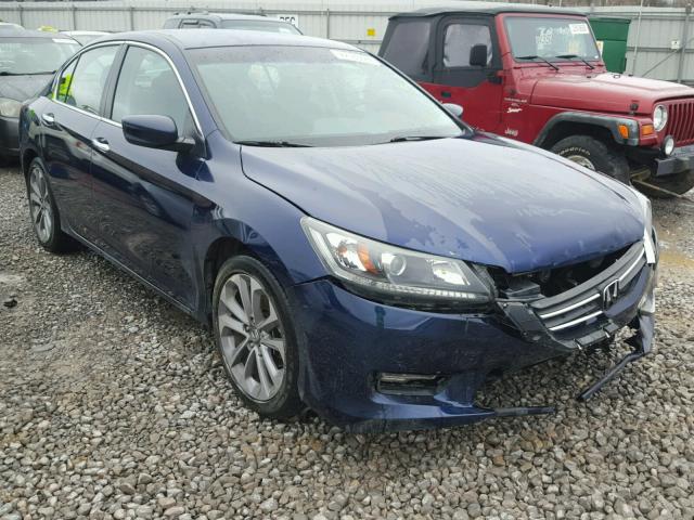 1HGCR2F52DA018521 - 2013 HONDA ACCORD SPO BLUE photo 1