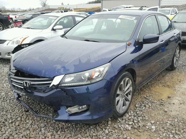 1HGCR2F52DA018521 - 2013 HONDA ACCORD SPO BLUE photo 2