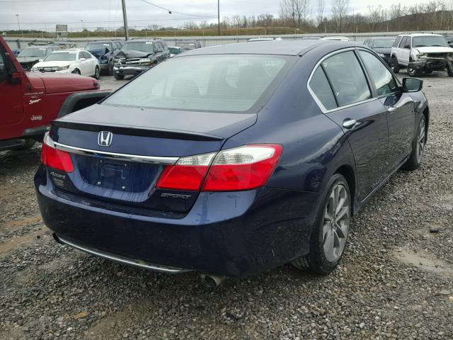 1HGCR2F52DA018521 - 2013 HONDA ACCORD SPO BLUE photo 4