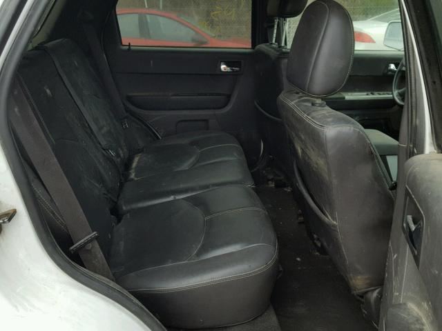 4M2CU97198KJ46251 - 2008 MERCURY MARINER PR WHITE photo 6