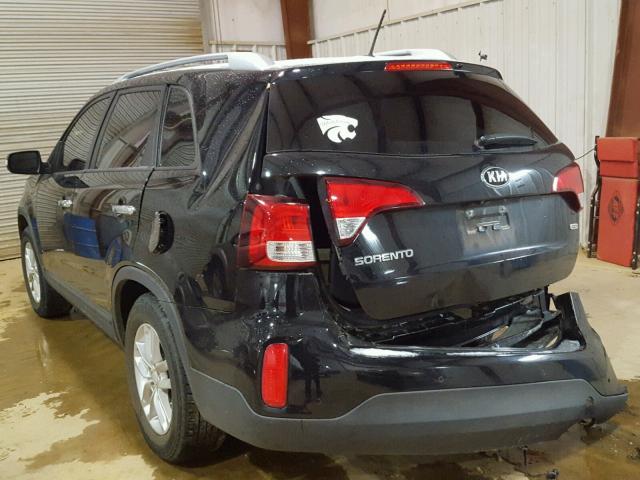 5XYKT4A64FG648938 - 2015 KIA SORENTO LX BLACK photo 3