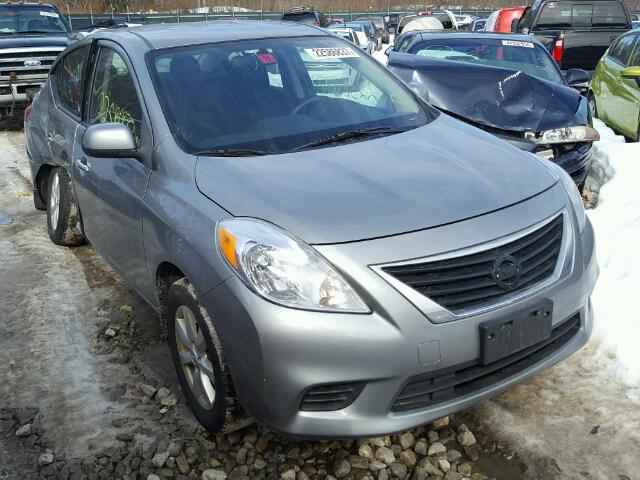 3N1CN7AP5EL868060 - 2014 NISSAN VERSA S GRAY photo 1